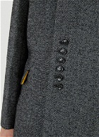 Collarless Jacket in Grey