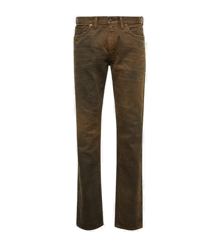 Photo: RRL Patched slim jeans