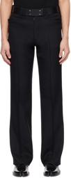 Maison Margiela Black Creased Trousers