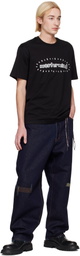 MASTERMIND WORLD Navy Patchwork Wide Straight Fit Jeans