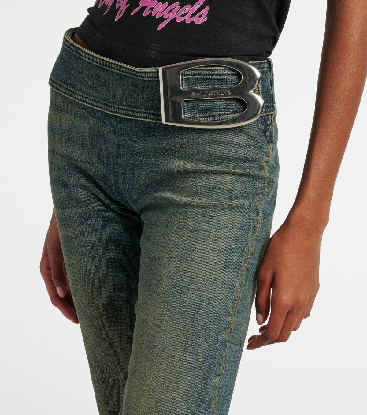 Balenciaga Low-rise bootcut jeans