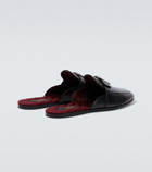 Dolce&Gabbana Logo leather slippers