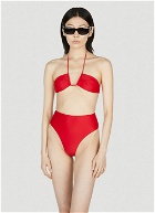 Ziah Neal Halter Bikini Top female Red