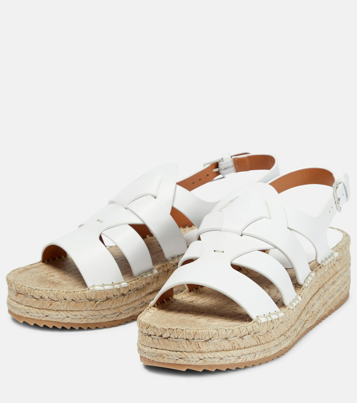 Clergerie - Chaya leather platform sandals Clergerie display picture 1