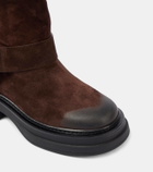 Dorothee Schumacher Suede Softness knee-high biker boots