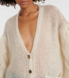 Loewe Anagram mohair-blend cardigan