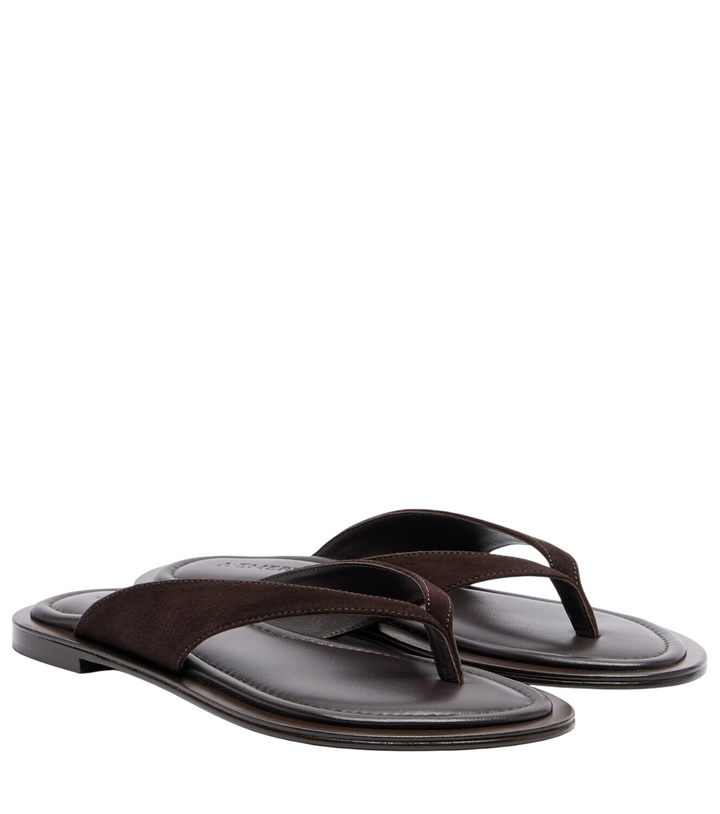 Photo: A.Emery Viola suede thong sandals