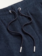NN07 - Cameron Slim-Fit Cotton-Terry Drawstring Shorts - Blue