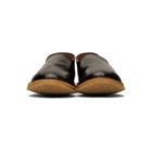 Dries Van Noten Black Crush Back Loafers
