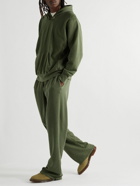 Les Tien - Garment-Dyed Cotton-Jersey Hoodie - Green