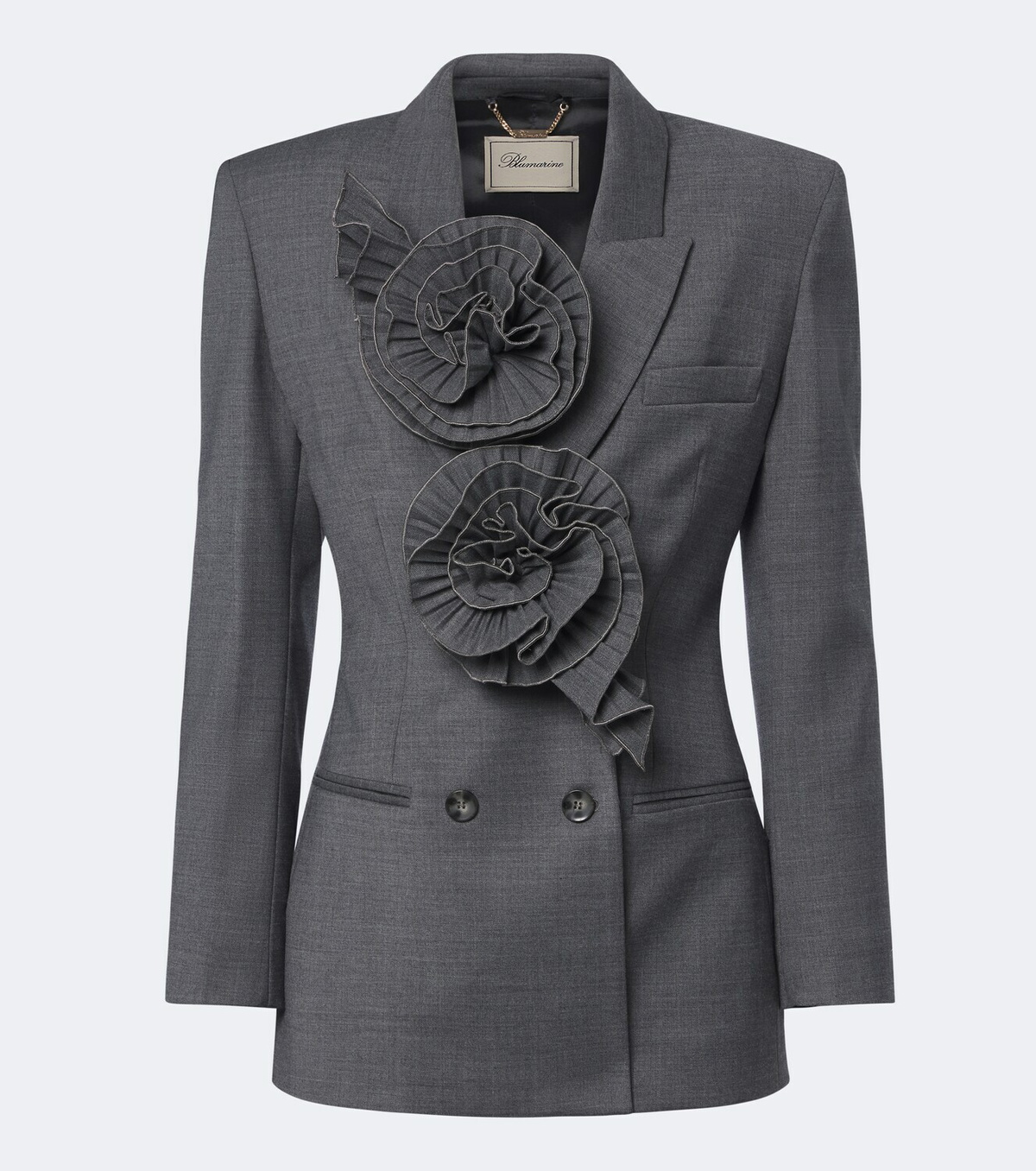 Blumarine Floral-appliqué blazer