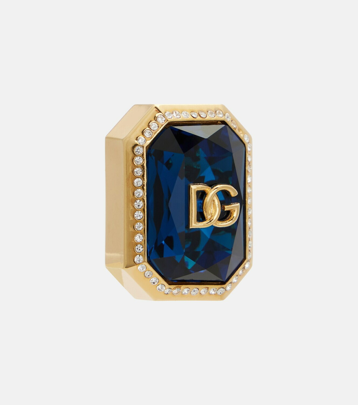Dolce&Gabbana DG embellished clip-on earrings