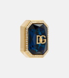 Dolce&Gabbana DG embellished clip-on earrings