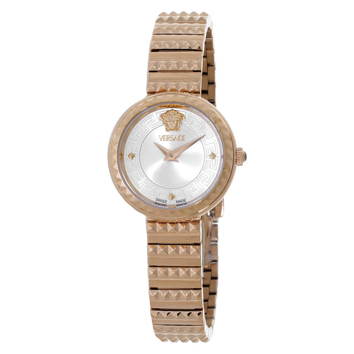 Photo: Versace Greca Goddess Petite Quartz Silver Dial Ladies Watch VEDFA0424