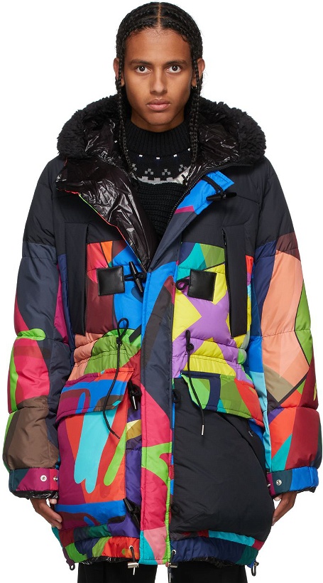 Photo: Sacai Multicolor KAWS Edition Parka Jacket