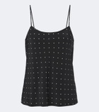 Asceno Matera polka-dot silk camisole