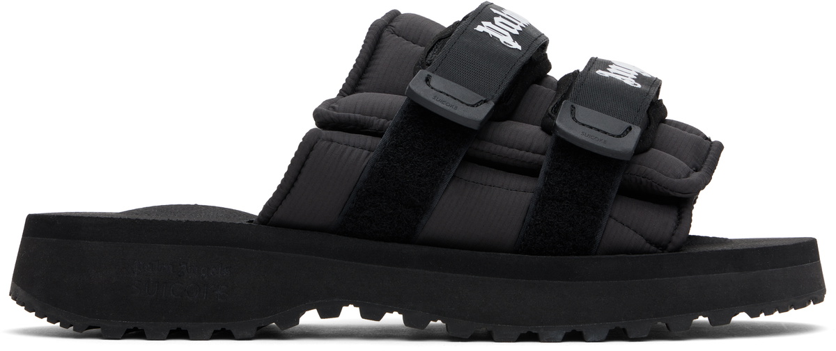 サンダル PALM ANGELS Men Sandals Black PMIC010R24MAT001 1005 Palm Angels Outlet: Shoes men - Black | Palm Angels sandals