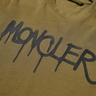 Moncler Men's Graffiti Logo T-Shirt in Olive