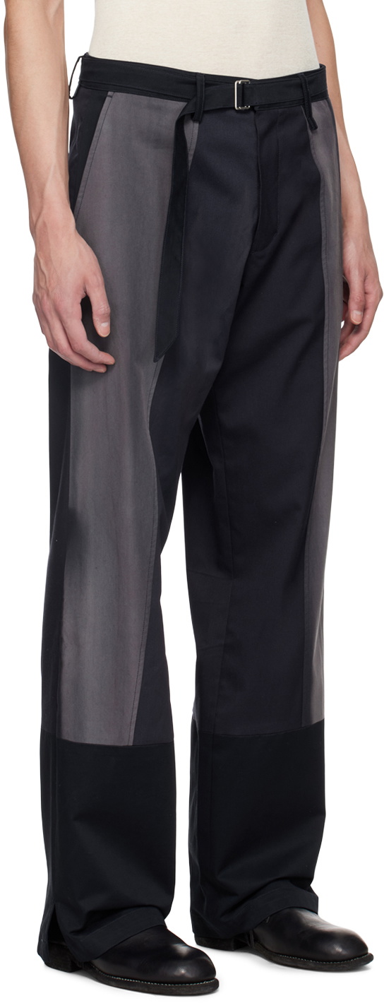 JiyongKim Navy Sun-Bleached Trousers