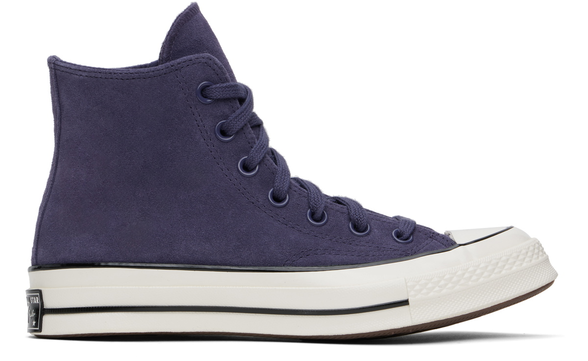 Converse Purple Chuck 70 Heritage Suede Sneakers