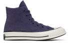 Converse Purple Chuck 70 Heritage Suede Sneakers