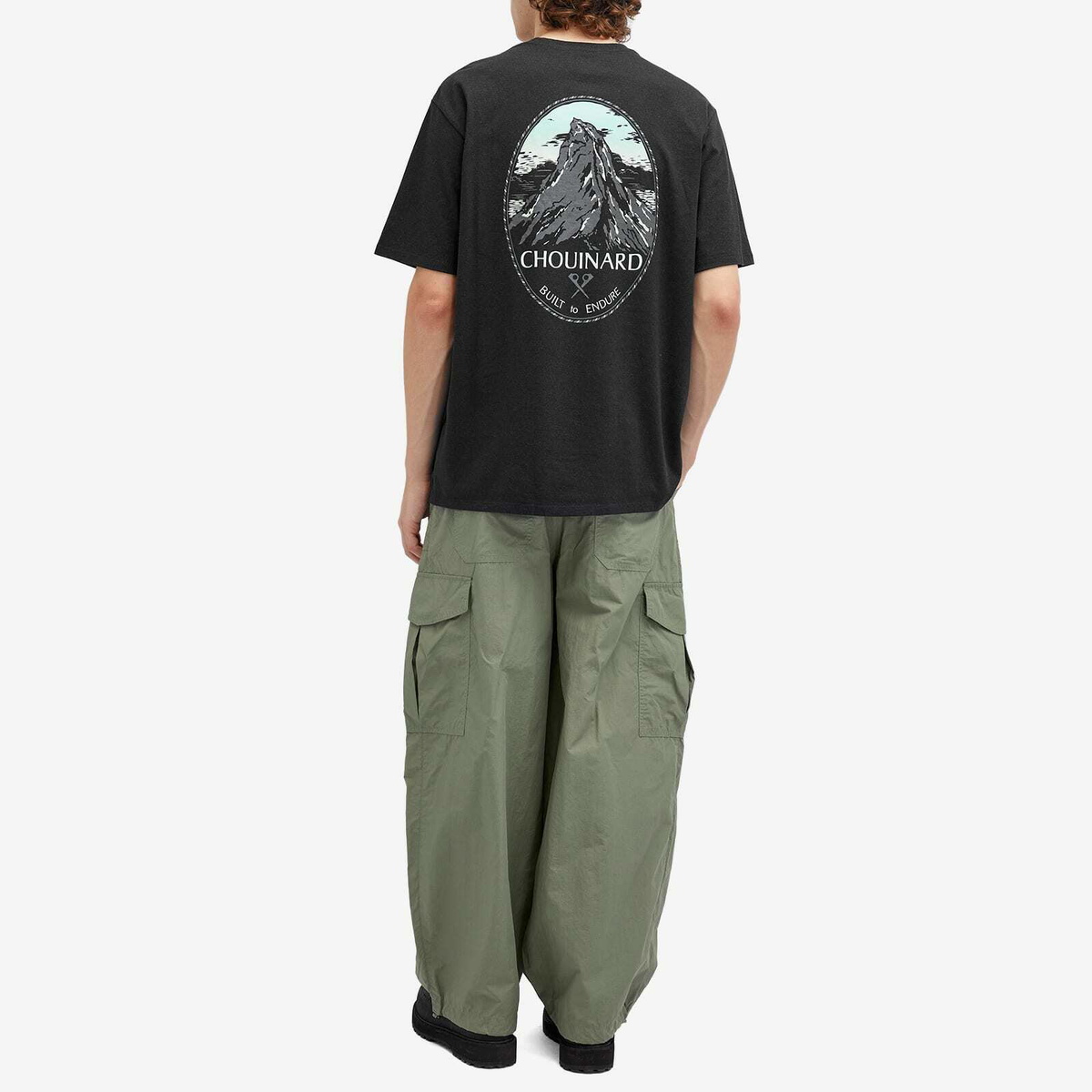 Patagonia Men's Chouinard Crest Pocket Responsibili-T-Shirt in Ink Black