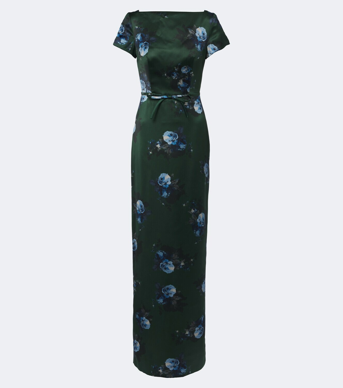 Erdem Belted floral duchess satin gown