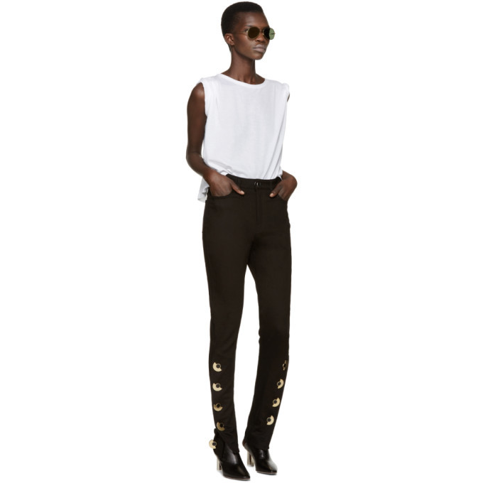 Anthony Vaccarello White Boatneck T-Shirt