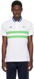 Lacoste White Roland Garros Edition Polo