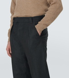 Loro Piana Reinga wool and cashmere slim pants