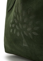 Mulberry Oversized Logo-debossed Suede Tote bag - Green - One Size
