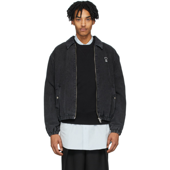 AMI Alexandre Mattiussi Men's Zip Bomber Jacket