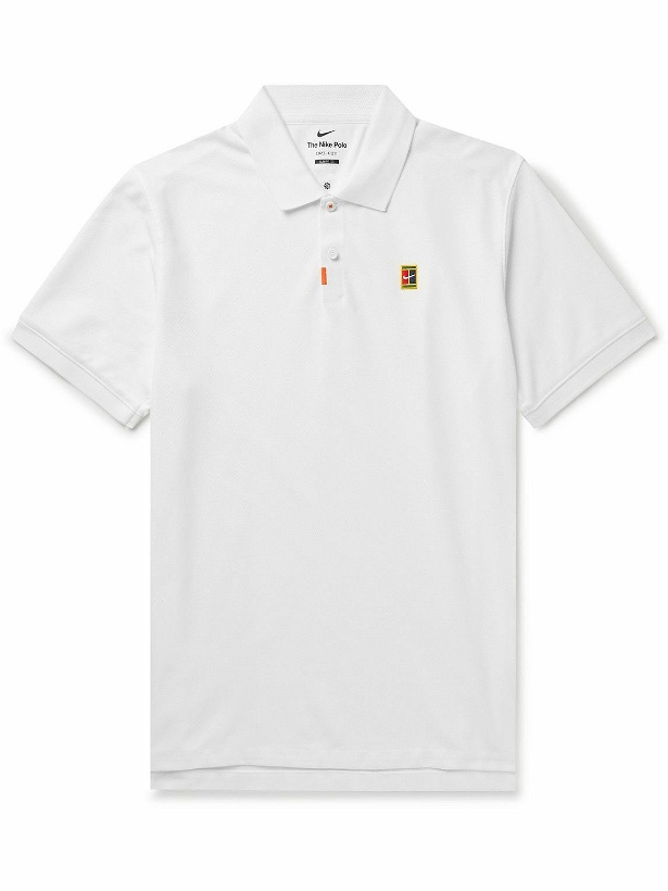 Photo: Nike Tennis - Slim-Fit Logo-Appliquéd Dri-FIT Piqué Polo Shirt - White