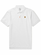 Nike Tennis - Slim-Fit Logo-Appliquéd Dri-FIT Piqué Polo Shirt - White