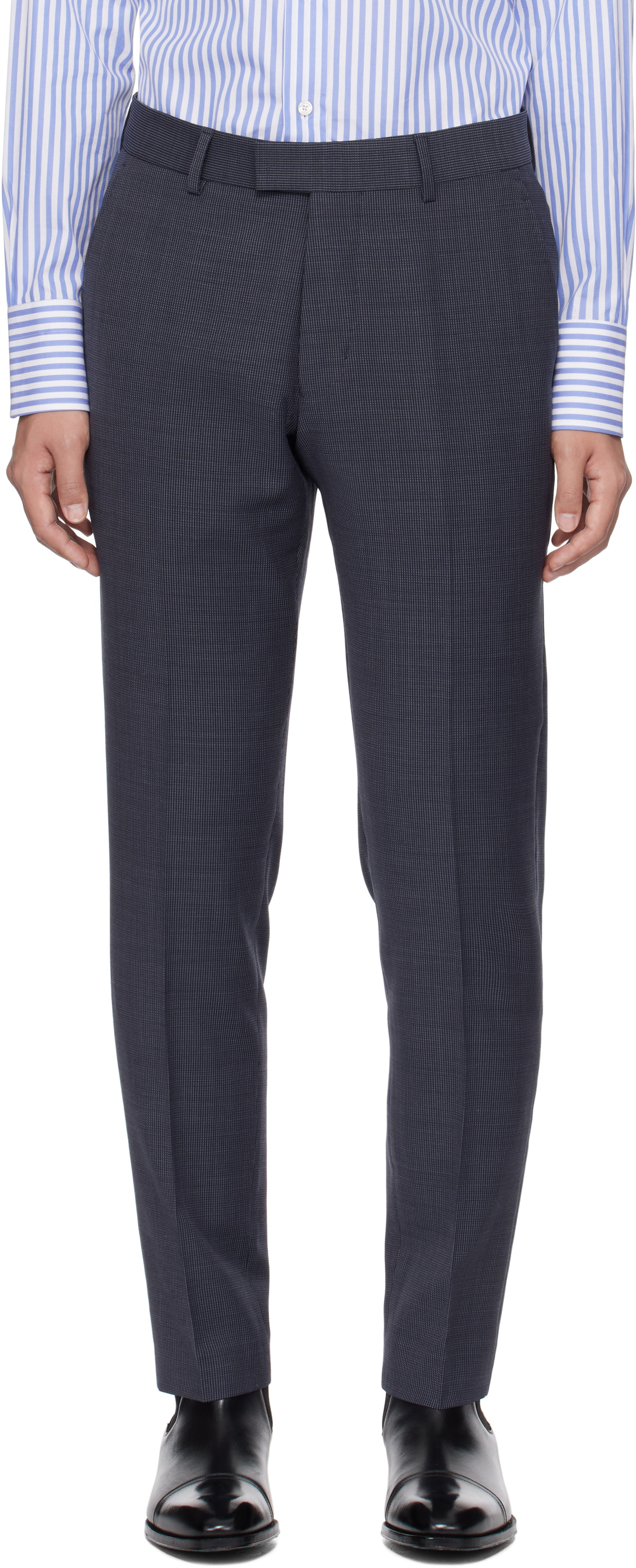 Tiger of Sweden Navy & Gray Tenuta Trousers