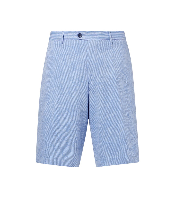 Photo: Etro Paisley cotton Bermuda shorts