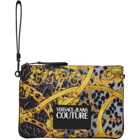 Versace Jeans Couture Grey Leo Chain Print Pouch