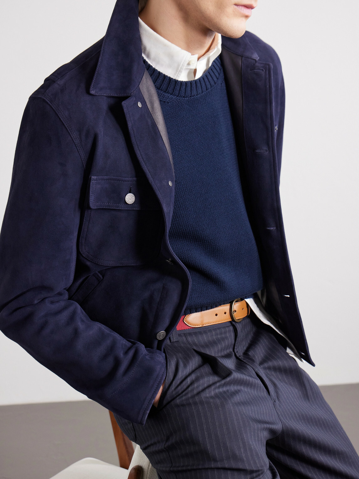 Anderson & Sheppard - Cotton Sweater - Blue