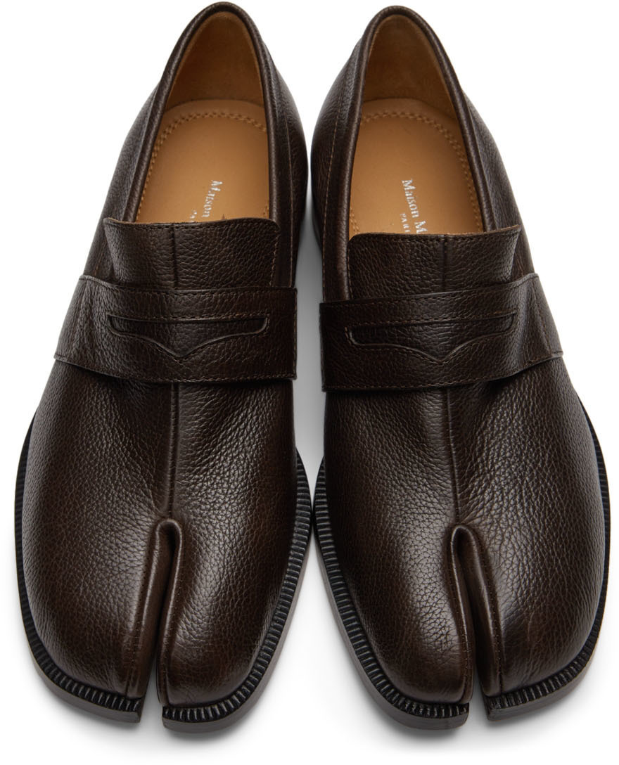 Maison Margiela Brown Soft Tabi Loafers Maison Margiela