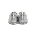 Golden Goose White and Silver Superstar Sneakers