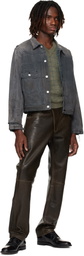 Enfants Riches Déprimés Gray 'Type VII' Flannel Lined Denim Jacket