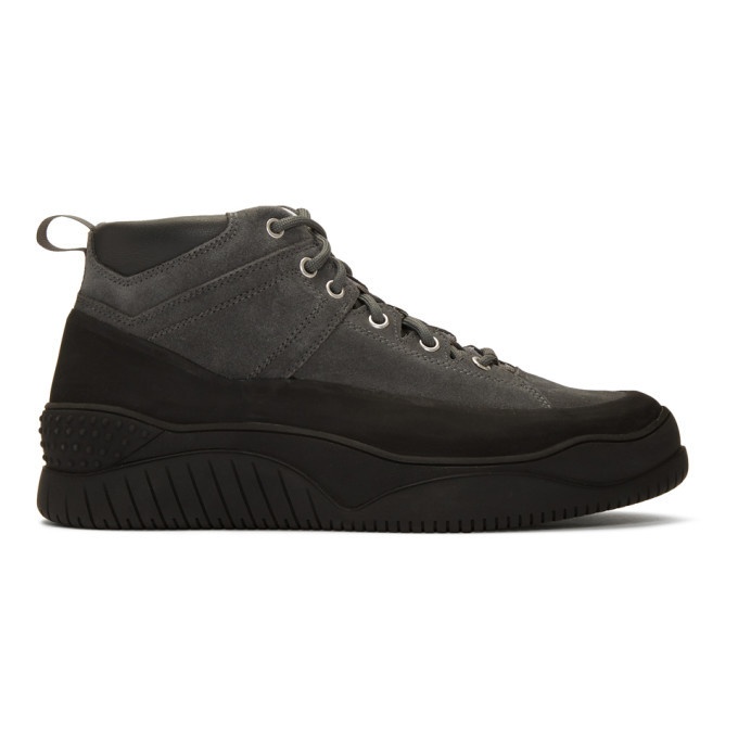 Photo: nonnative Grey Hiker Trainer Mid Sneakers