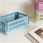 HAY Small Recycled Colour Crate in Light Blue
