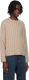 Eckhaus Latta Beige Keyboard Sweater