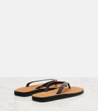 The Row City leather thong sandals