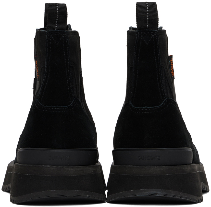 SUICOKE Black BOMA-Hi-Revab Boots