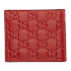 Gucci Red Gucci Signature Wallet