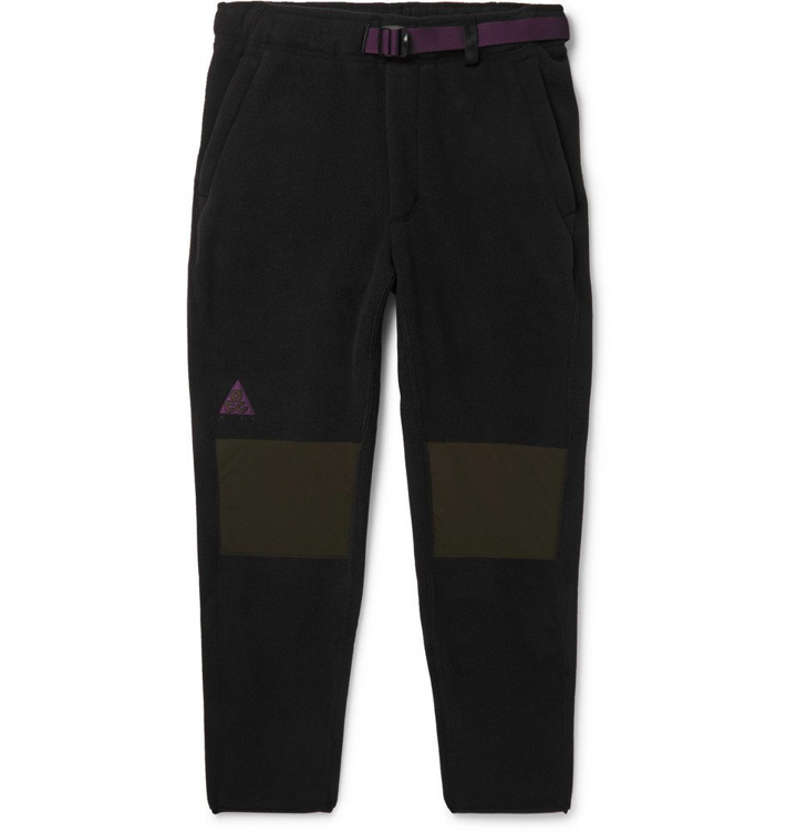 Photo: Nike - ACG Tapered Panelled Fleece Sweatpants - Men - Black