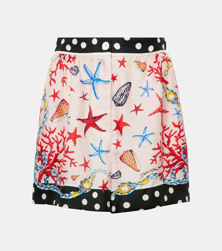 Photo: Dolce&Gabbana Capri silk satin shorts