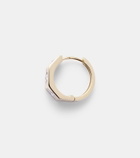 Marie Lichtenberg Ecrou Medium 18kt gold single hoop earring with diamonds